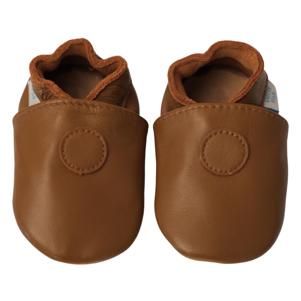 Dotty Fish Soft Sole Leather Baby & Toddler Shoes – Barefoot, Non-Slip, Lightweight & Flexible, Elasticated Ankles - Unisex Boys & Girls, UK Brand, Podiatry Approved — view 15