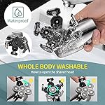 Upgrade 5 in 1 Electric Razor for Men - Wet and Dry Bald Head Shaver - Cordless Rechargeable Face and Head Shavers for…