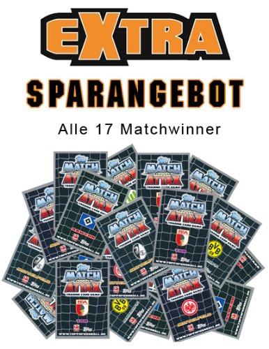 Preisvergleich Produktbild Match Attax EXTRA Bundesliga - ALLE 17 Matchwinner - Saison 12 / 13