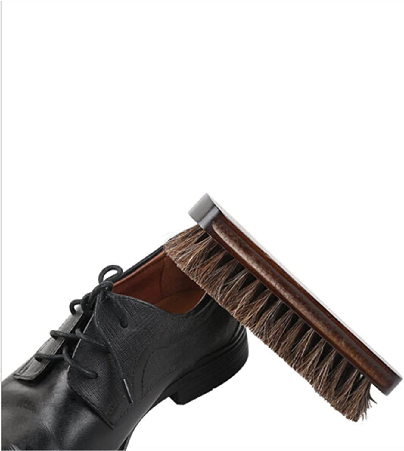 Spazzola Per Scarpe In Crine Di Cavallo - Con Manico In Legno, 9.3x3.4 Cm, Per Lucidatura E Pulizia - Foto 11