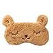 drawihi nette Peluche Conejo augenmaske Práctico augenmaske con bolsa de hielo ojo de dibujos animados Nap Sombras – Ropa de cama, peluche, marrón, 20 X 10CM