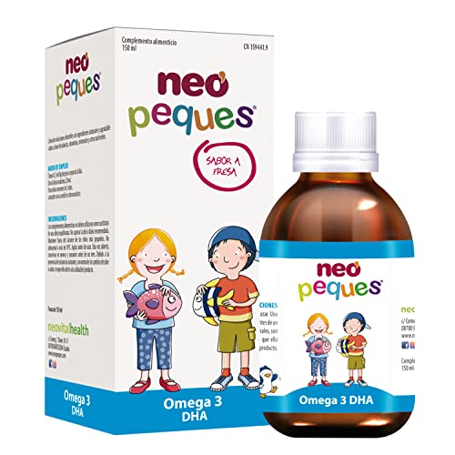 NEO PEQUES | Jarabe Infantil Omega 3 DHA | 150 ml | Ayuda a Mejorar la Concentración | A Base de...