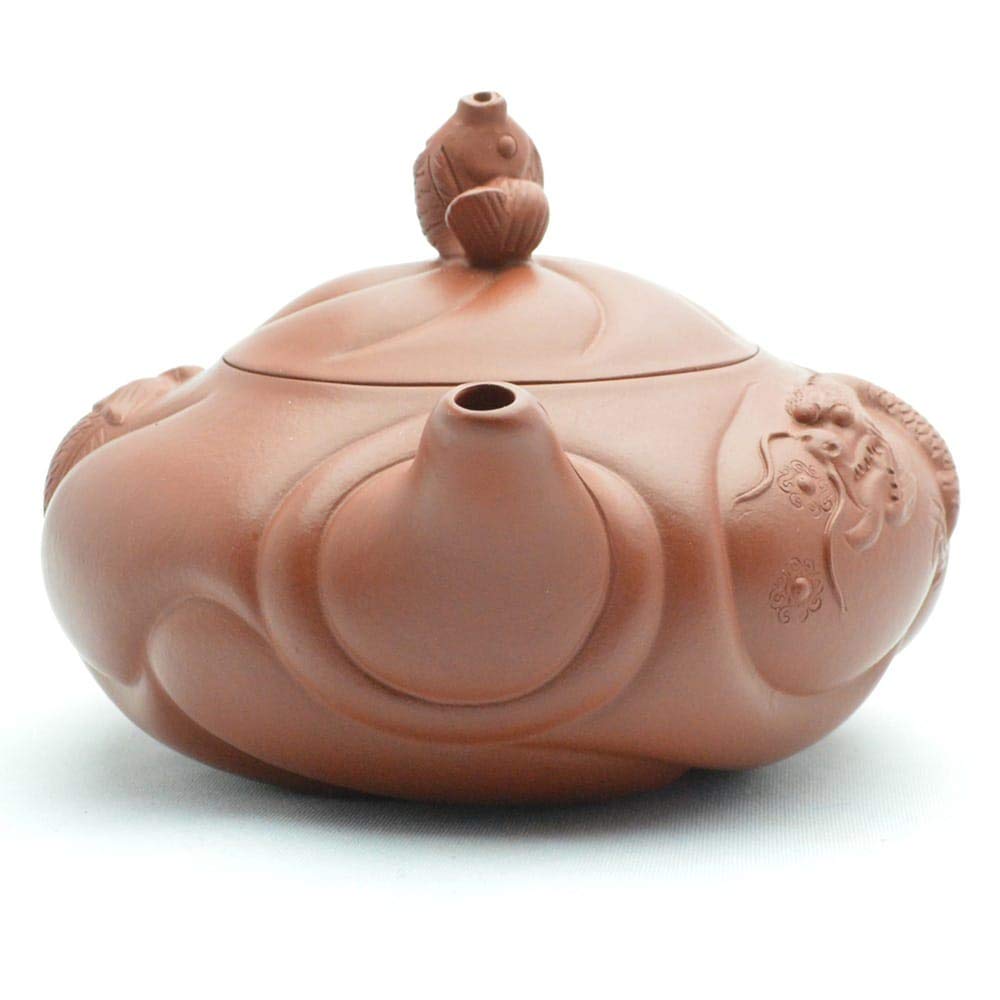 Amazon.co.jp: 天香茶行 宜興紫砂壺 魚化龍 急須 茶器 茶具 (長165×短