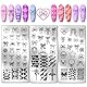 PH PandaHall 66 Patterns Bow Nail Stamper, 3pcs Nagel Stamping Platte Niedliche Bowknot-Nagelschablonen Druck-Nagelschablonen Nagelbildplatten aus Edelstahl für Nageldesign Druck Maniküre Salon
