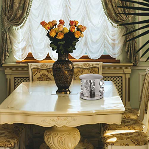 Cabilock Spice Rack Com Frascos 8 Bancada Bancada Cremalheira Do Spice Spice Torre Redonda Cremalhei