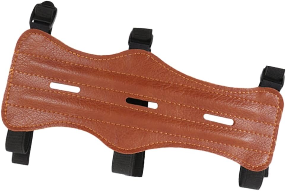 Fashion Pu Leather Archery Arm Guard Safe Strap Armband for Bow Hunting Adjustable Wristband Protective Gear Archery Accessory