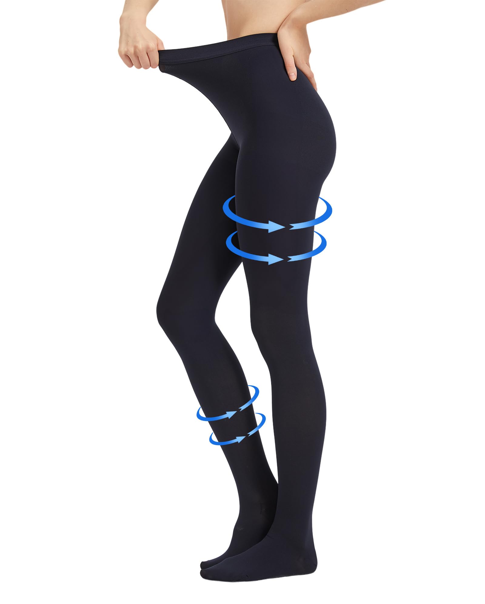 Extra Wide 4XL Medical Compression Pantyhose for Women &amp; Men, Closed Toe 20-30 mmHg Graduated Compression Stockings Waist High Support Leggings, Support Hose for Edema, Post Surgery,During Pregnancy