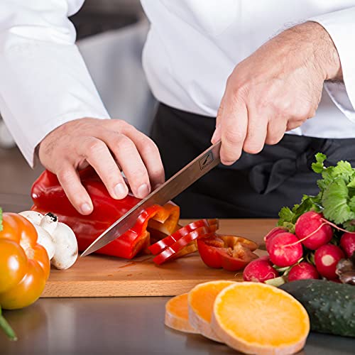 Imarku Chef Knife - Pro Kitchen Knife 8 Inch Chef's Knives Japanese Sus440A Stainless Steel Sharp Paring Knife With Ergonomic Handle(Black Handle) #TOP5