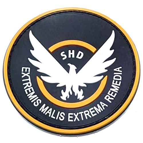 Ewkft 3Pcs Airsoft -Game -Cosplay S-H-D Rubber 3D Pvc Badge Morcla Patch #TOP4