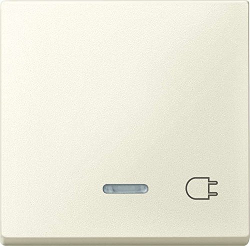 Preisvergleich Produktbild Merten 431744 Wippe mit Kontrollfenster und Aufdruck Steckdose, weiß, System M