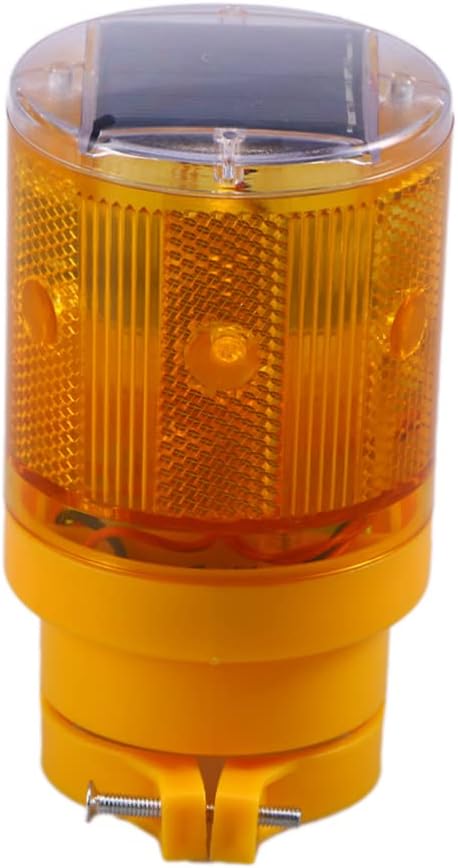 Garneck 2pcs Solar Warning Light Traffic Construction Beacon Lamp Led Flashing Strobe Wireless Traffic Sign Lamp Multi-Purpose Safety Light