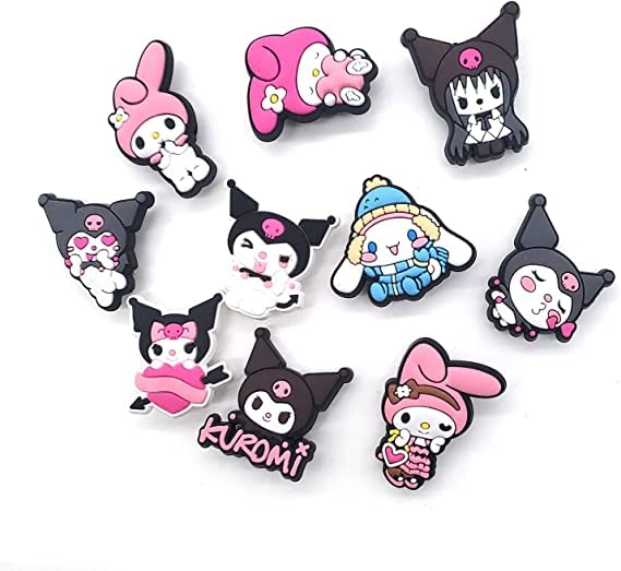 10PCS Cute Shoe Accessortis Different Shoe Charms Fits for Clog Sandals Decoration Women Party Boy GIrls Brithday Gifts