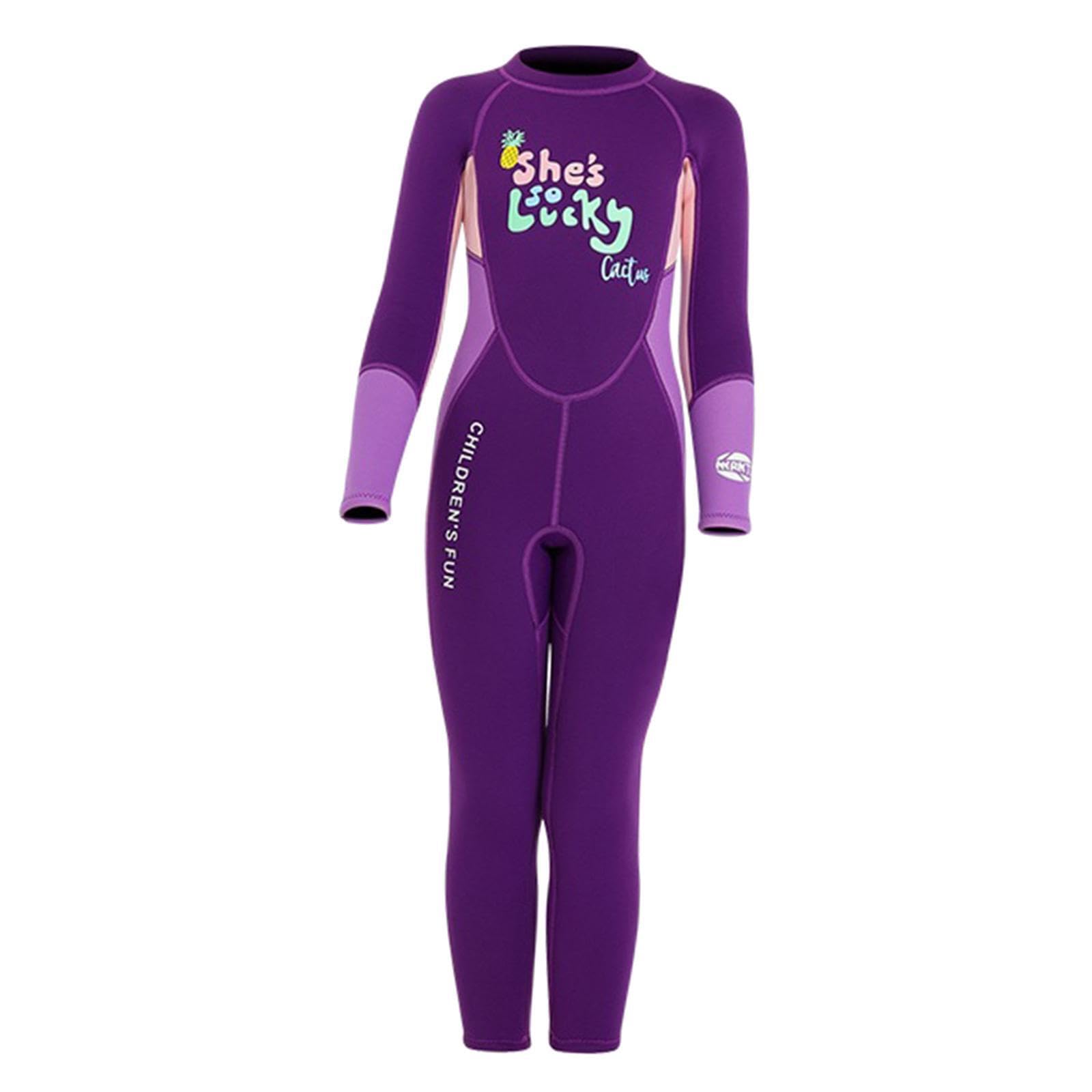 Combinaison de plongée Enfant, Maillot de Bain Thermique imperméable en néoprène 5 mm, suffisamment épaisse pour Tenir Chaud, Combinaison de