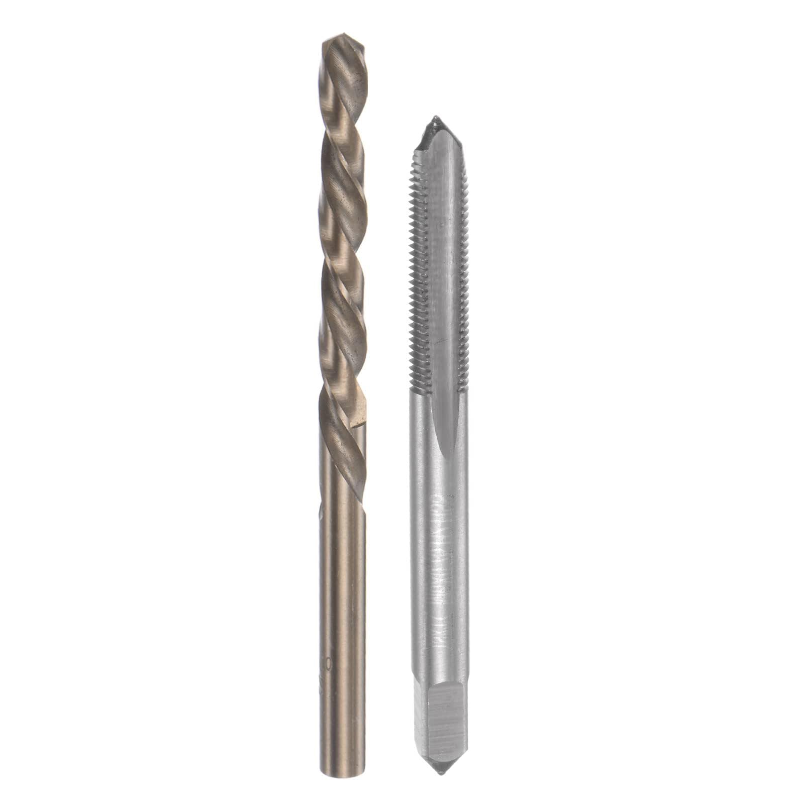 MACHSWON Tap & Bit Sets,M6x0.75 H2 Straight Flute Machine Thread Milling Tap,5.2mm M35 Cobalt High Speed Steel (HSS-CO) Twist Drill Bit — image 1