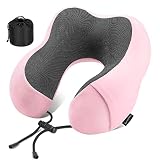 AOTU Travel Neck Pillow Pure Memory Foam Soft Travel Pillow for Flight Sleeping,Airplane Headrest Mo