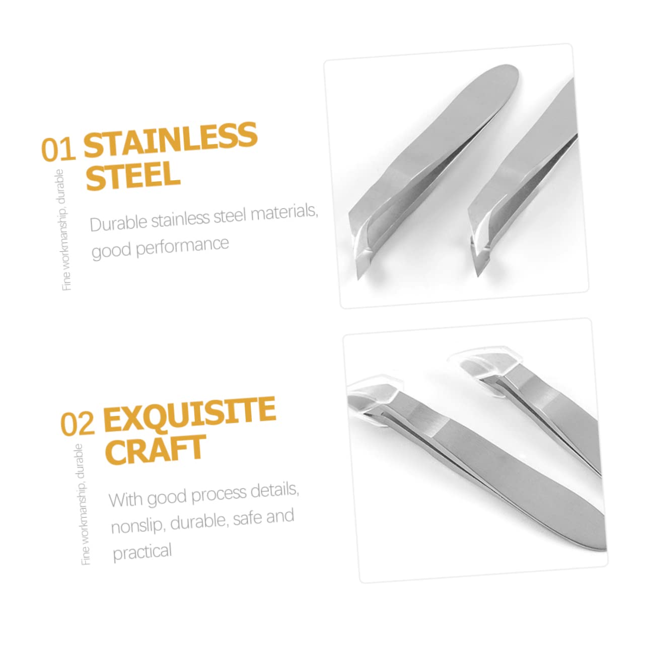 minkissy 5piezas Corta Cutículas Profesional De Acero Inoxidable Herramienta Para Eliminar Piel Muerta y Muertas Para Manicura y Pedicura Diseño Ergonómico y Práctico