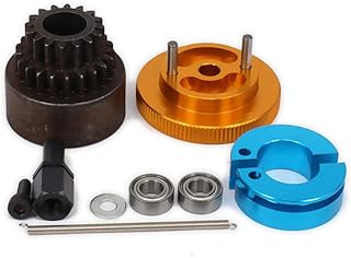 16T-21T Two Speed Clutch Set Bell Shoes Springs Flywheel Bearing for 1/10 RC Car (Yellow)