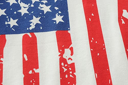 Patriotic T-Shirts Toddler Girls 4th of July Shirts Summer Tees Kids American Flag Tops4