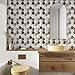 VEELIKE Boho Hexagon Peel and Stick Backsplash Tile Decals 6-Sheets Adhesive Waterproof Stick on Backsplash for Kitchen Bathroom 12''x12'' Temporary Wall Tile Stickers for Renters Laundry Fireplace