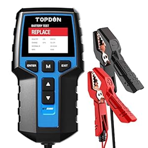 TOPDON BT200 Autoaccutester, 100-2000 CCA accutester, auto-laadstartsysteem, auto-accuanalysator voor vrachtwagen, schip…