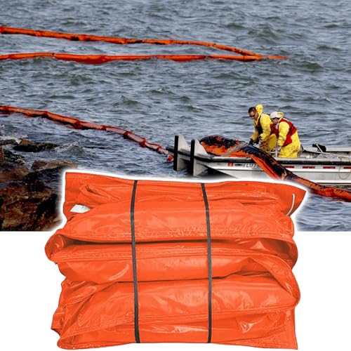 Contenir déversement hydrocarbure avec barrage flottant PVC réutilisable 90cm