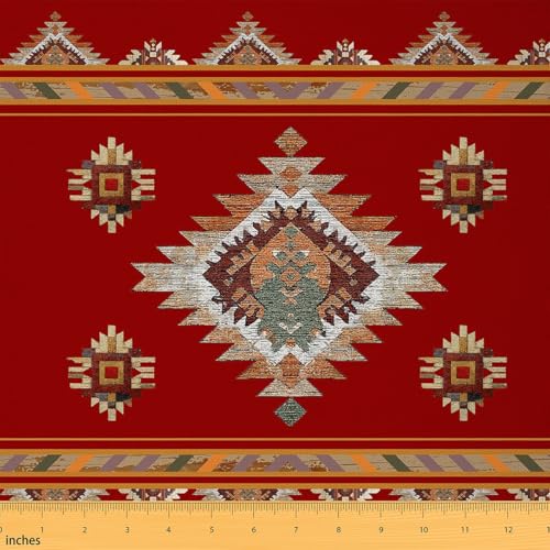 Bohemian Fabric by The Yard Retro Aztec Decor Indoor Outdoor