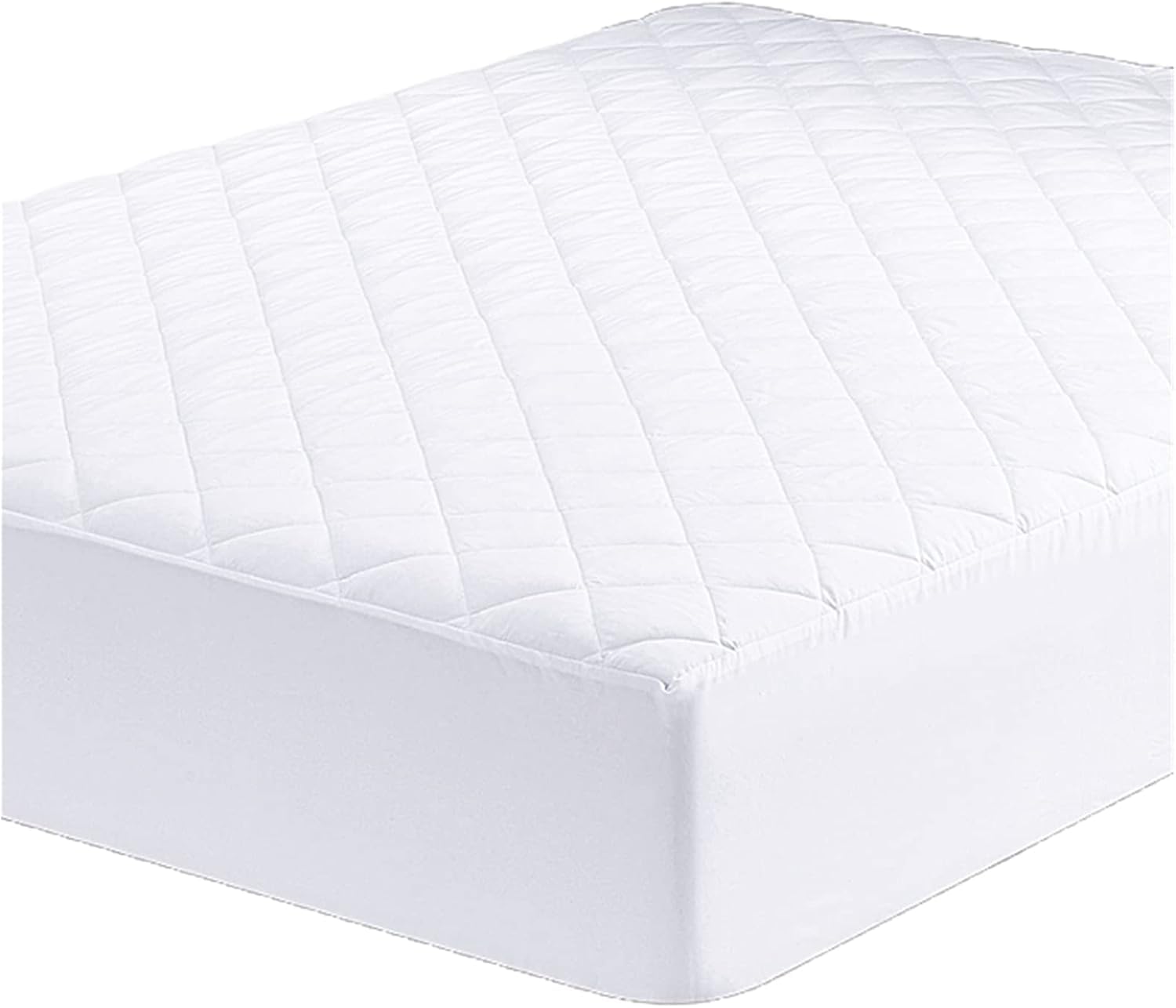 Molten Creek® Mattress Protector, Quilted Mattress Cover, Extra Deep 30 & 40cm Fitted, Breathable & Hypoallergenic, Moisture-Wicking, Washable, White (King- 152x198cm)