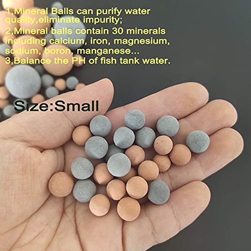MEIMEI Tourmaline Balls for Betta Fish Tank Accessories.Shrimp Mineral Freshwater Aquarium Tank