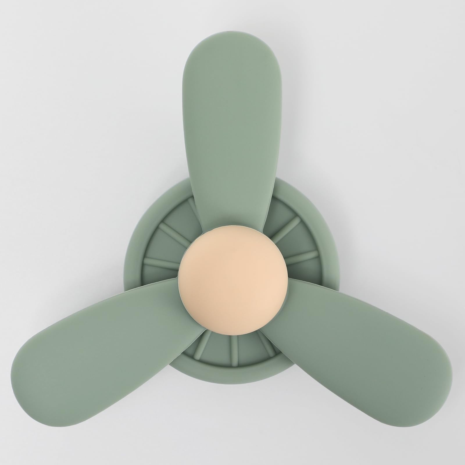 Suction Cup Spinner Toy, Silicone Babies Sensory Spinner for Bath and Travel Play, BPA Free (Sage (Propeller))