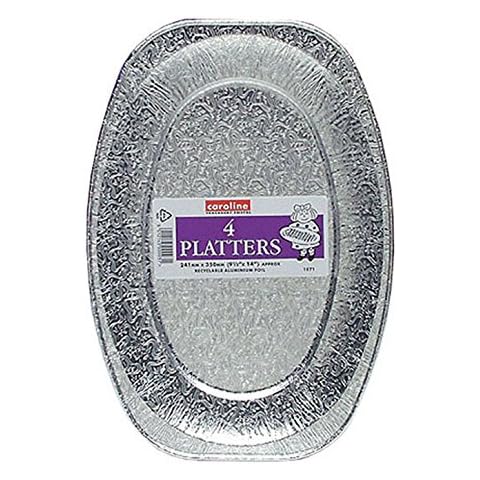 Caroline 14'' Foil Platters (4 Pack) - 1071 Cover