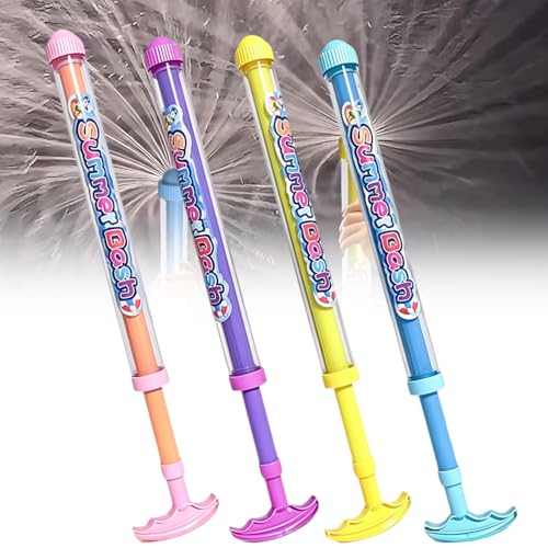 4 Pcs Firework Water Gun Romantic Firework Style Water Spray Toy Firework Water Squirter High Pressure Pull-Out Sprinkler Spray Toys for Water Festivals Parties Concerts Pool Beach