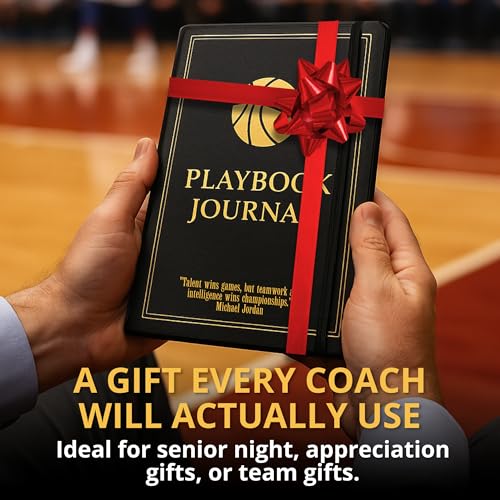 Basketball Coaching Board & Playbook Planner with Full-Court Dry Erase, Book designed for Coaches gift, or Player Scorebook for Drills, Stats & Games, Coach Gifts for Basketball Equipment - Marker Included by Field Equipt - Used condition - Image 4