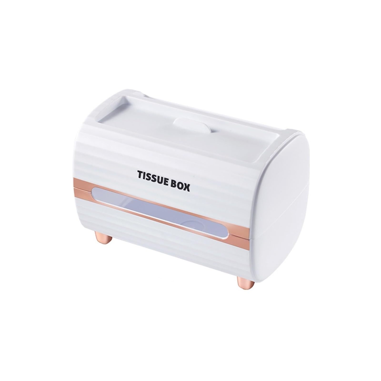 Tissue Dispenser Box Tissue Box Cover Multifunctional Holder With Storage Modern Napkin Dispenser Apartment Must Haves(White)