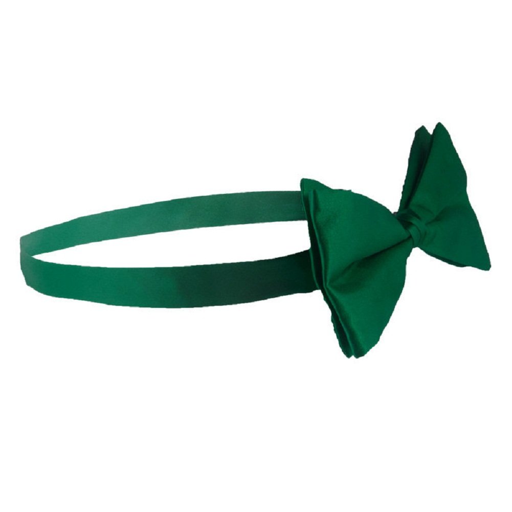 Emerald Green Satin Bow Tie - ST PATRICK'S DAY