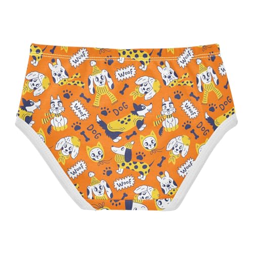 Girls' Underwear Cartoon Dog Cotton Stretch Comfort Toddler Panties2