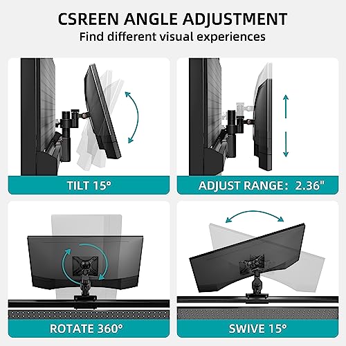 EUREKA ERGONOMIC Pegboard with Dual Monitor Stand,Steel Pegboard for Desk,Computer Accessories for Office, Privacy Panel for Gaming Desk, 4 Accessories Modular Hanging,43 x 34inch, Black