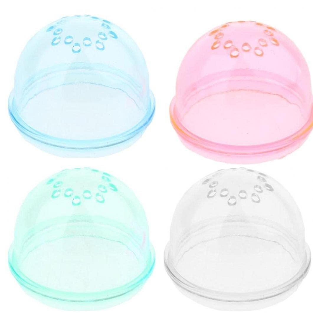 Zonster Random Color 4Pcs Cage External Pipe Interface Hamster Tunnel Tube Stopper Plug End Cap Diy Cage Baffle Accessories