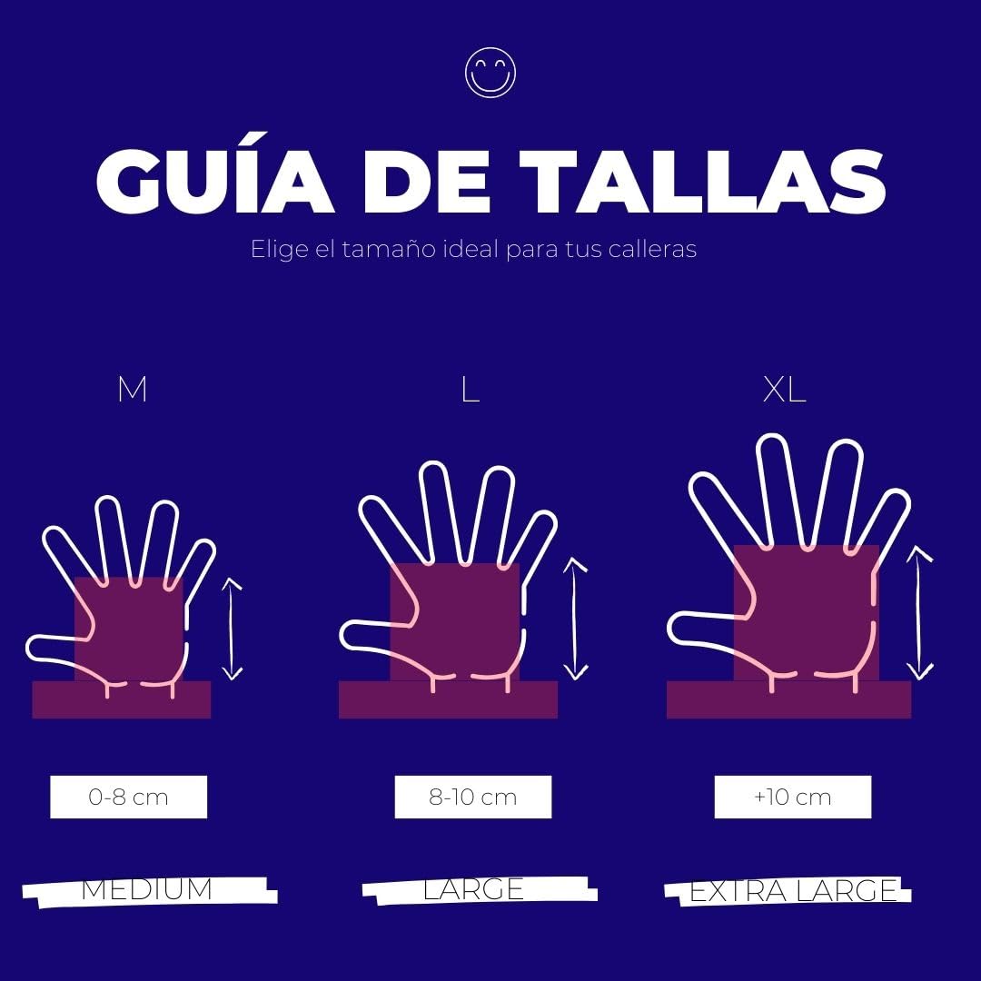 Calleras para Crossfit, Calleras Mujer, Hombre | Calleras para Crossfit con Magensio | Evita Lesiones y Mejora el Agarre (con Magnesio, Large)