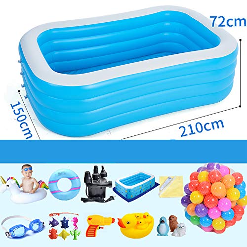 T-XYD Piscina para niños, Juguetes para Piscinas, espesas Piscinas de PVC ecológicas con Juguetes acuáticos,D
