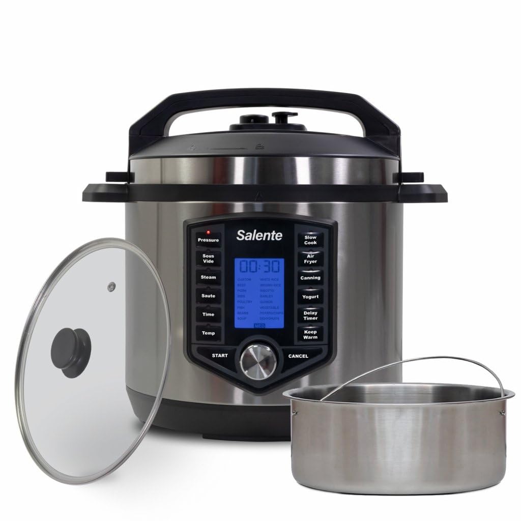 Cuco II - Pentola a pressione multifunzione 11 in 1, con 53 programmi, Sous-Vide, 1200 W, 6 l
