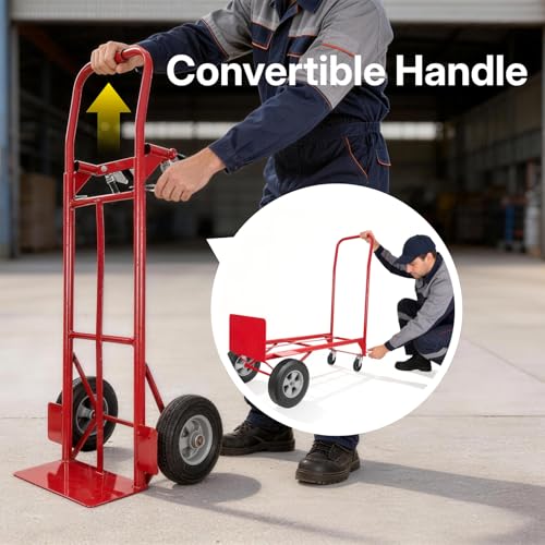 Carretilla de mano 2 en 1 heavy duty capacidad 990 lbs miniatura 5