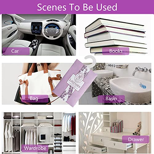 WDEC 15*20g Lavender Sachets With Hanging Sachets For Wardrobe Closet Room Wardrobe Bathroom Cart, Aromatherapy Bag - Image 3