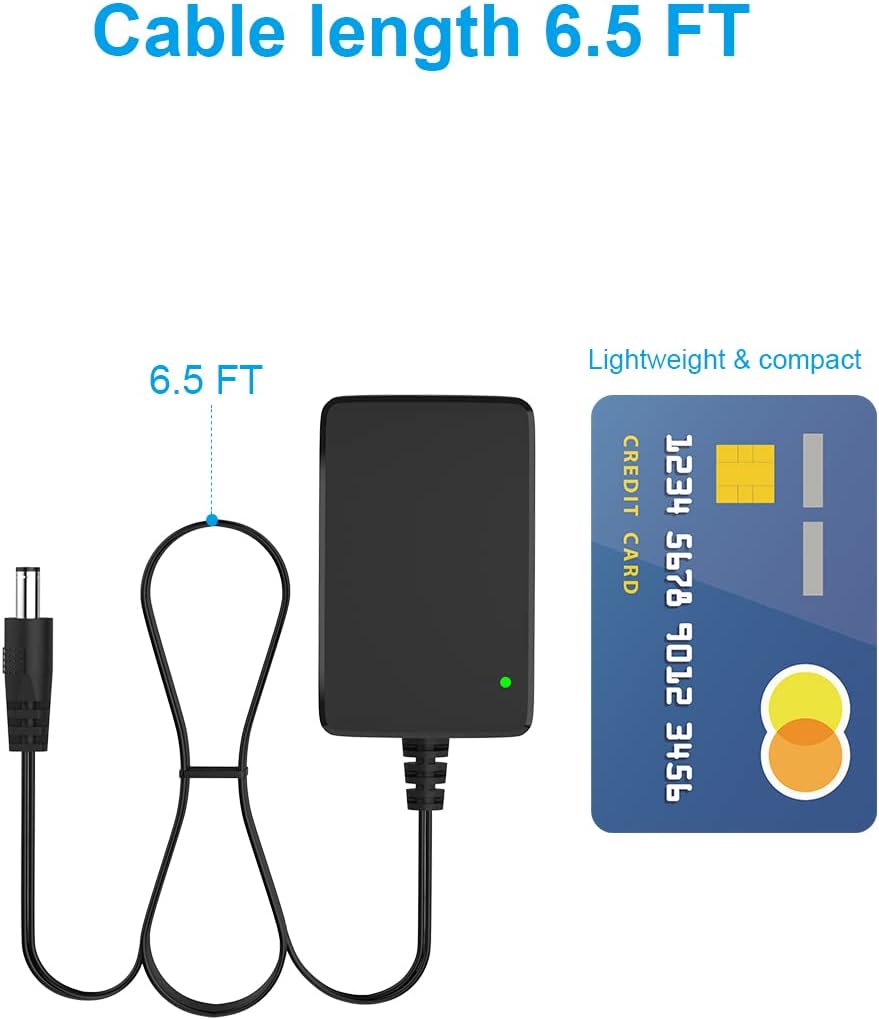 IBERLS Electric Scooter Charger for Razor Power Core E90 E95 90 95 PC E90 Glow, DC 12V Replacement Cable Cord Adapter for E-Punk, XLR8R, Electric-Scooter-Scream Machine, Kids Ride On Toys
