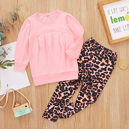 Image of CM C&M WODRO Toddler Girls Clothes Winter Warm Long Sleeve Tops+Long Pants Set