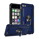 ULAK iPod Touch 7 Case, iPod Touch 6 Case, Hybrid Rugged Shockproof Cover with Built-in Kickstand for Apple iPod Touch 7th/6th/5th Generation (Blue)