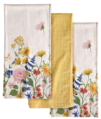Miss Adola 3pcs Cotton Kitchen Towels - 270 GSM...