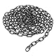 ohbien Starke Stahlkette aus Kohlenstoffstahl, 6m 6mm Kette Schwarz, Gliederkette aus Kohlenstoffstahl für Hängezäune Kette Hängesessel Schaukelkette Hundekette Garagentore