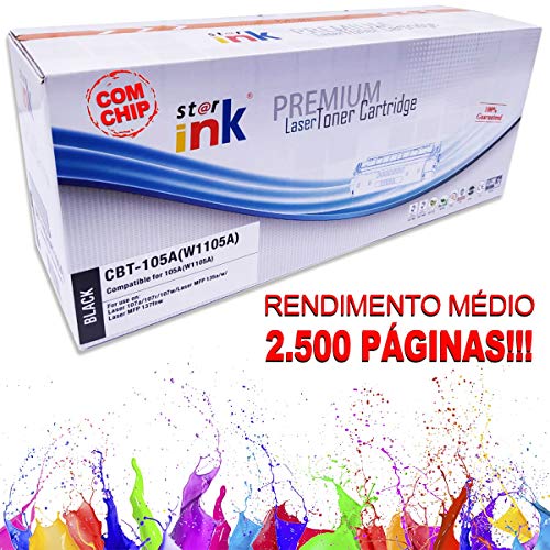 Toner Compatível 105a W1105a Para 107a 107w 135a (Com Chip) 2.5k