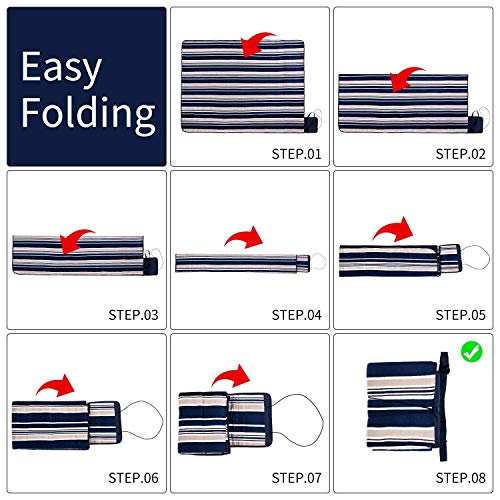 Picnic Blanket, Waterproof SandProof with Picnic Recipes Book (60\" x 80\", Blue)