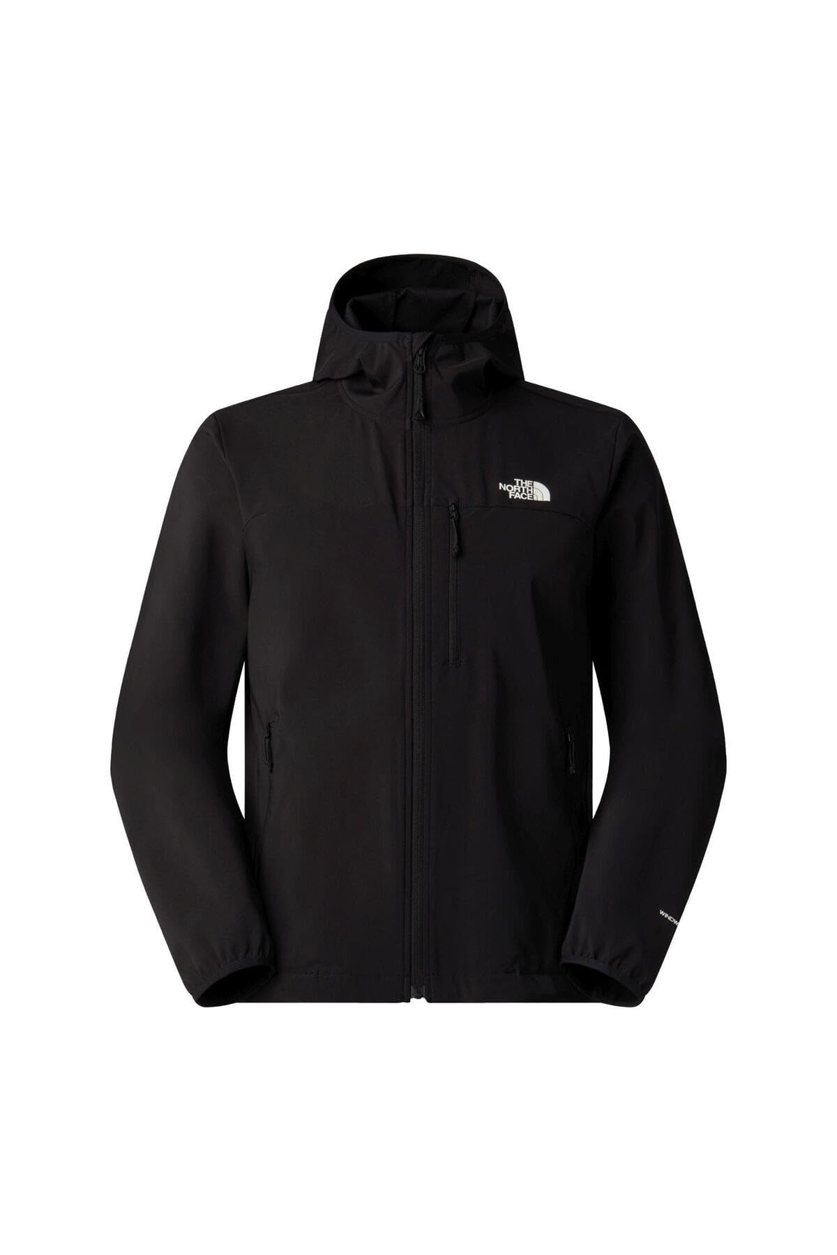 The North Face Men's Black Nimble Windproof Water-Repellent Long Sleeve Softshell Jacket in Size M, Sports Direct